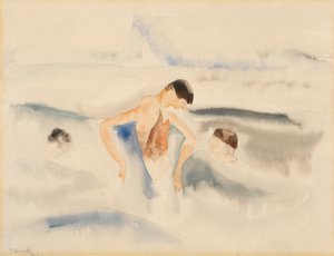 Sudaki Üç Figür by Charles Demuth