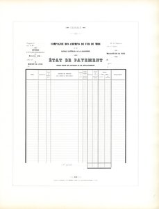 Seyahat Giderleri Muhasebesi için Demiryolu Şirketi Formu (yazdırın)