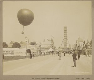 Tutsak Balon ve Dönme Dolap, Dünya Kolomb Sergisi, Chicago by Charles Dudley Arnold