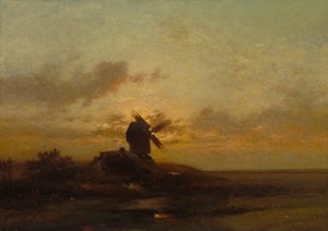 Yel Değirmeni, 1850'lerin sonu (kumaş üzerine yağlıboya) by Charles Duprez