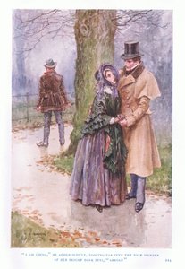 Gidiyorum, dedi yavaşça, onun parlak kara gözlerinin derin harikasına, yurt dışından bakarak. by Charles Edmund Brock