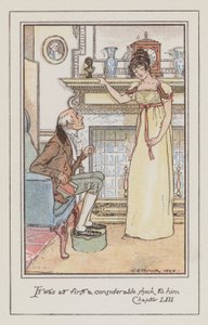 Jane Austen tarafından Emma için illüstrasyon (renkli taş) by Charles Edmund Brock