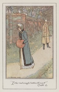 Jane Austen tarafından Emma için illüstrasyon (renkli taş) by Charles Edmund Brock