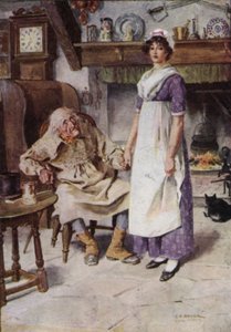 The Broad Highway a Romance of Kent için İllüstrasyon by Charles Edmund Brock