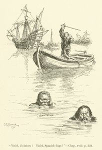 Batıya doğru Ho! Charles Kingsley tarafından (gravür) by Charles Edmund Brock