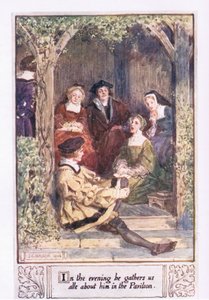 Akşamları pavyonda hepimizi onun hakkında toplar. by Charles Edmund Brock