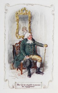 Kızı tarafından nişanlandığını duyurmak için gönderildi, Jane Austen