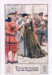 Bana acıdılar ve ben onun boynuna asılırken ara verdiler by Charles Edmund Brock