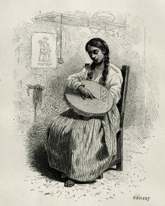 Quindio'nun (Kolombiya) Salento bölgesinde, Ch.Delort tarafından gravür, E.Andre'nin America Equinoxiale hikayesini göstermek için, Fransız hükümeti tarafından görev ataması, Tour du monde'da Edouard başkanlığında yayınlandı harita by Charles Edouard Delort