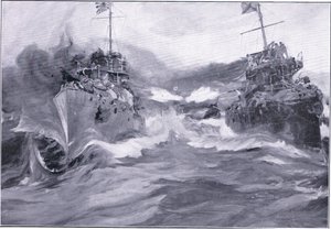 Muhripler arasında bir kavga, Cassells Tarihi Rus-Japon Savaşı Cilt 1, c.1900