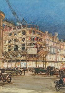 Bourne ve Hollingsworth, Oxford Street, Londra için Yeni Binanın İnşaatı by Charles Edward Dixon