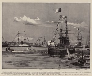 İngiliz-Portekiz Antantı, Portekiz Kralı ve Kraliçesinin Lizbon açıklarında HMS Majestic