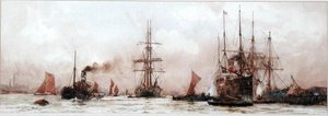 Alt Havuz, Londra by Charles Edward Dixon