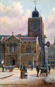 All-Hallows-by-the-Tower, Londra by Charles Edwin Flower
