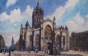 St Giles Katedrali, Edinburgh, İskoçya (renkli taş) by Charles Edwin Flower