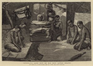 Cetewayo, Ölümden Sonra Kulübesinde Açıldı by Charles Edwin Fripp