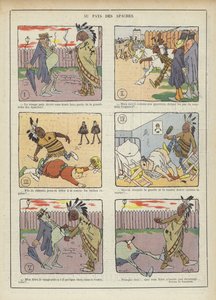 Apaçilerin ülkesinde. Le Rire için İllüstrasyon by Charles Emile Egli