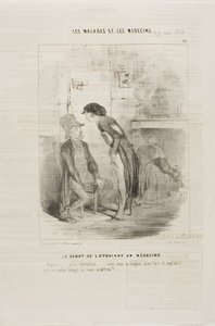 Başlayan Bir Tıp Öğrencisi (plaka 12) by Charles Emile Jacque