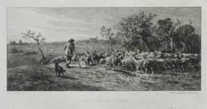 Sahaya Geliş. by Charles Emile Jacque