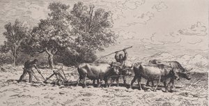 Öküz Takımı, 1868. by Charles Emile Jacque