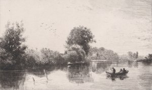 Marne Bankaları, ca. 1862. by Charles Emile Jacque