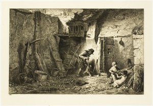 Avlu by Charles Emile Jacque