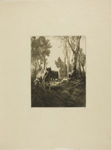 Sığır çobanı by Charles Emile Jacque