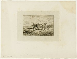 Köprüyü geçmek by Charles Emile Jacque
