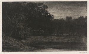 geyik avı by Charles Emile Jacque
