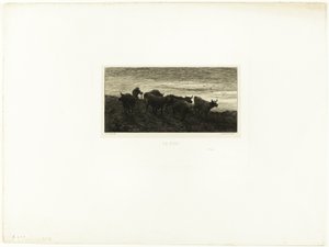 Akşam by Charles Emile Jacque