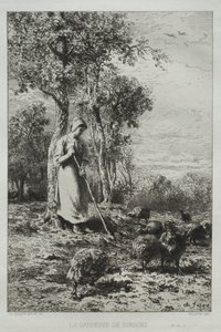 türkiyenin bekçisi by Charles Emile Jacque
