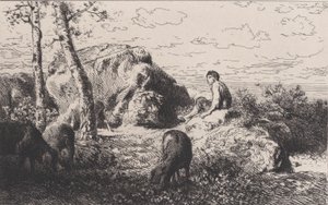 Müsrif Oğul, ca. 1868. by Charles Emile Jacque