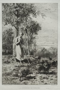 Türkiye Kalecisi. by Charles Emile Jacque