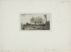 Manzara, Söğüt Ağaçları by Charles Emile Jacque