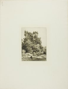 Cowherd ile manzara by Charles Emile Jacque