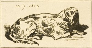 yalancı köpek by Charles Emile Jacque