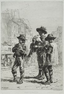 Pifferaris by Charles Emile Jacque