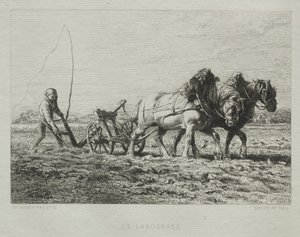 çiftçilik by Charles Emile Jacque