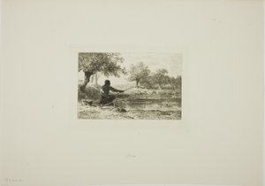 Kutup Balıkçılığı by Charles Emile Jacque