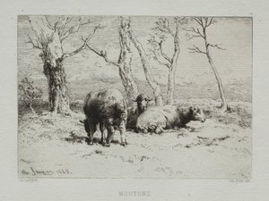 Koyun by Charles Emile Jacque