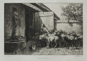 ağıl by Charles Emile Jacque