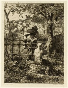 Yaz by Charles Emile Jacque