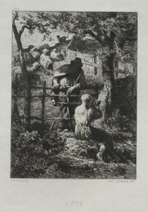 Yaz günü by Charles Emile Jacque