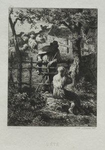 Yaz günü. by Charles Emile Jacque