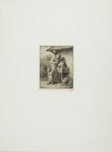 Bıçak Öğütücü by Charles Emile Jacque