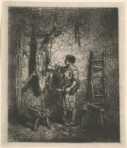 domuz kasabı by Charles Emile Jacque