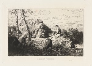 Müsrif Çocuk. by Charles Emile Jacque