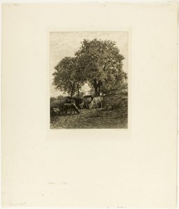 Geri kalan by Charles Emile Jacque