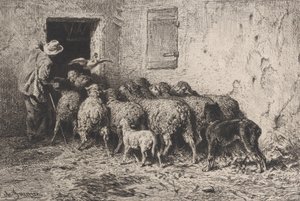 Dönüş, 1864. by Charles Emile Jacque