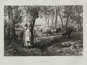 Çoban by Charles Emile Jacque